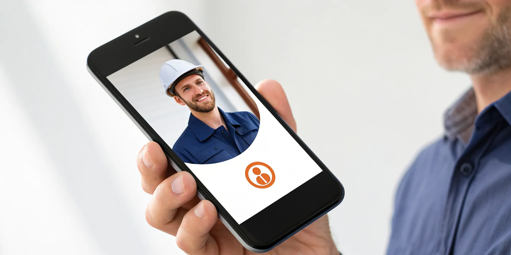 Man calling the Generac service phone number for generator support.